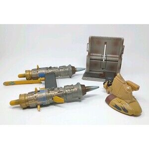 Star Wars Lot Anakin's Pod Racer, Armored Scout Tank, Droid Chop Shop -For Parts